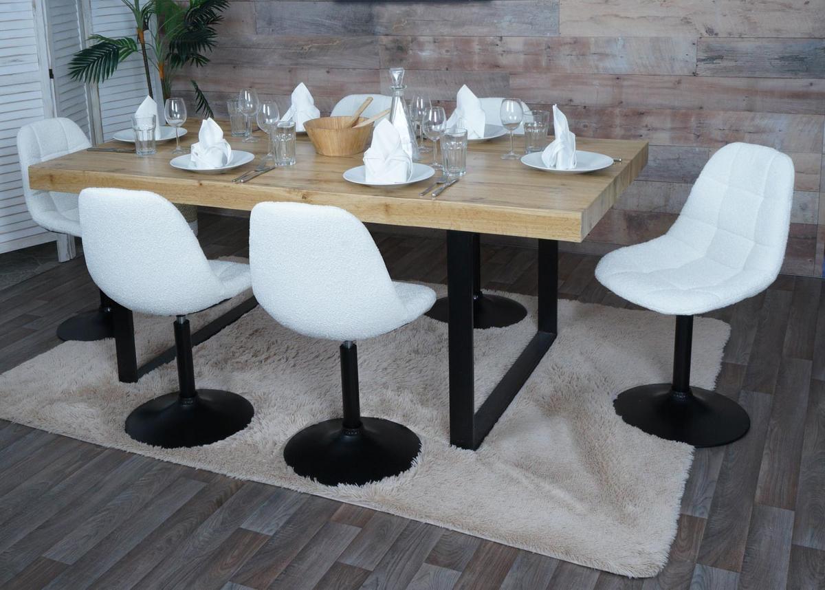 ESSZIMMERSTUHL Cremeweiß 2er-Set - Creme/Weiß, Textil (47/83/43cm) - MCW