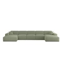 WOHNLANDSCHAFT Celes Premium Xl Sven - Grün, Holzwerkstoff/Textil (462/73/165cm) - Fun Möbel