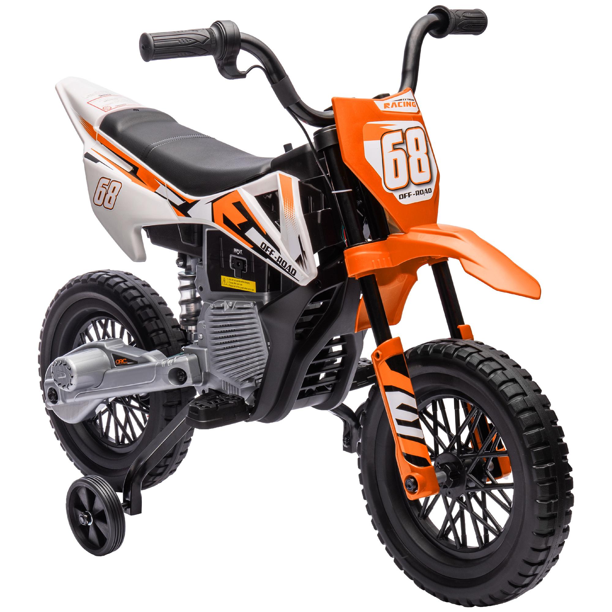 ELEKTROMOTORRAD - Orange, Metall (107/56/70cm) - AIYAPLAY