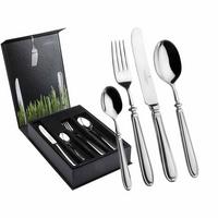 TAFELBESTECK INKL. BESTECKBOX Landhaus silber 24-tlg. - Silberfarben, Metall - Picard & Wielpütz