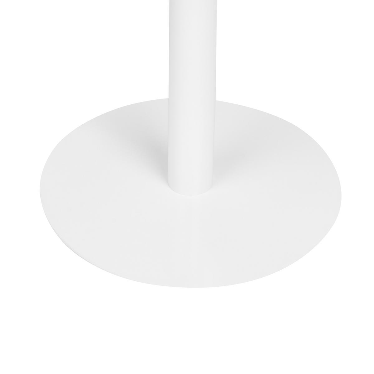 STEHTISCH Hellbraun/Weiß 80/80 cm Morella - Hellbraun, Holzwerkstoff (80/80/103cm) - Beliani