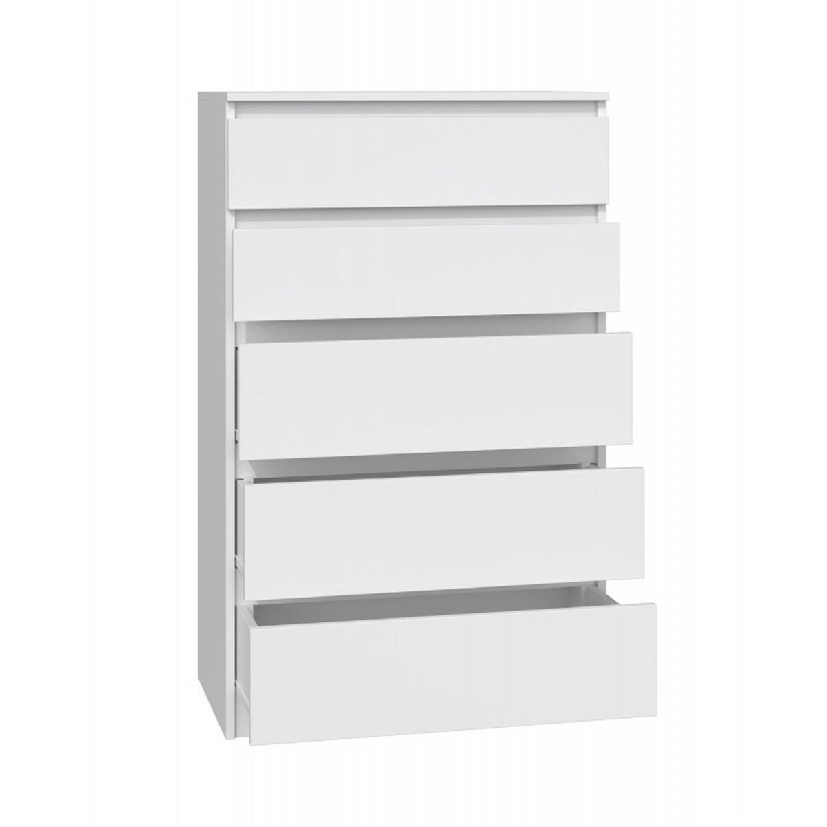 KOMMODE Weiß 70/109,5/40 - Weiß, Holzwerkstoff (70/110/40cm) - RAUMHIRSCH FURNITURE