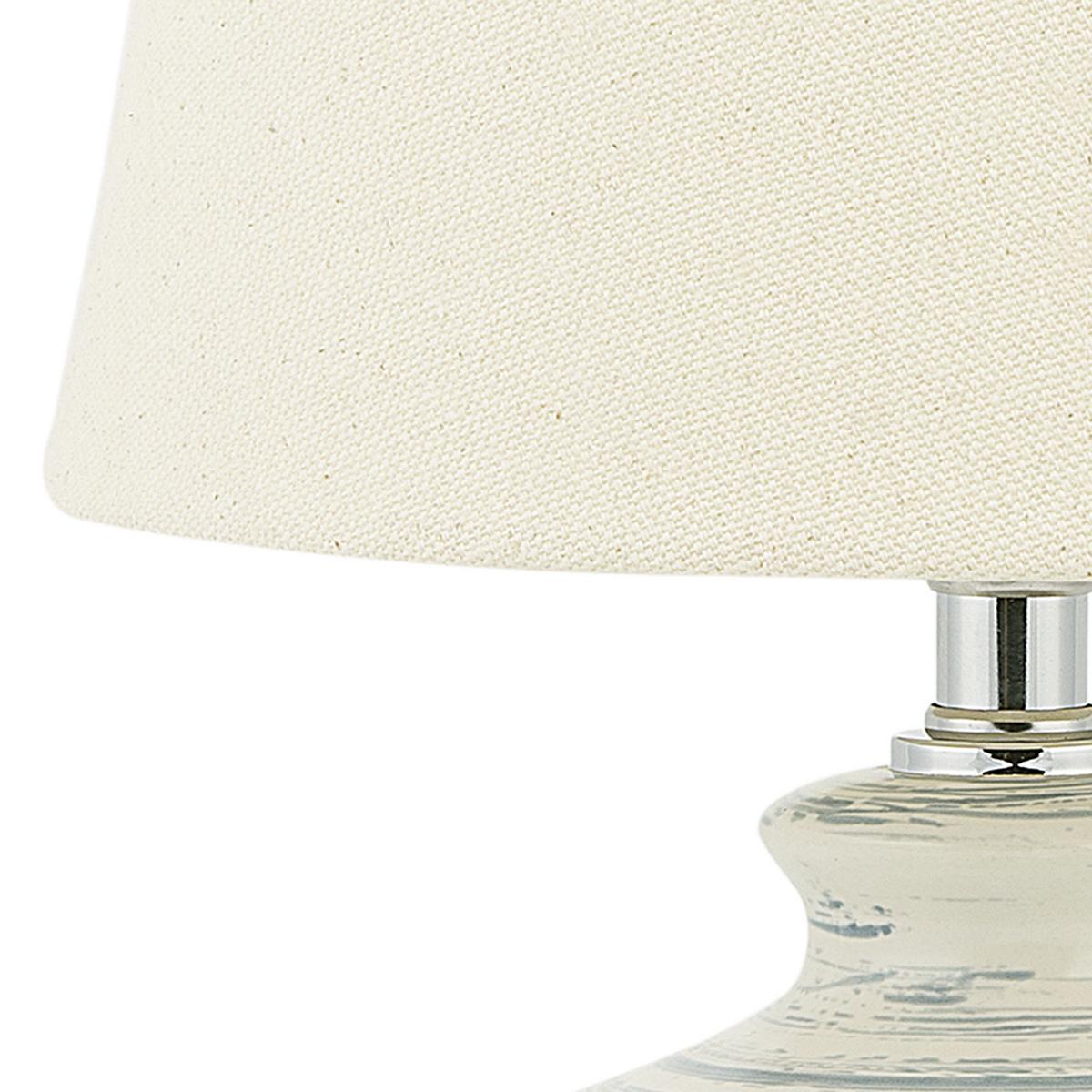 TISCHLAMPE Rosanna 20/20/35 cm - Beige, Keramik (20/20/35cm) - Beliani