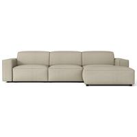 ECKSOFA Sellmo 287 cm - Taupe/Schwarz, Kunststoff/Textil (292/166cm) - Selsey
