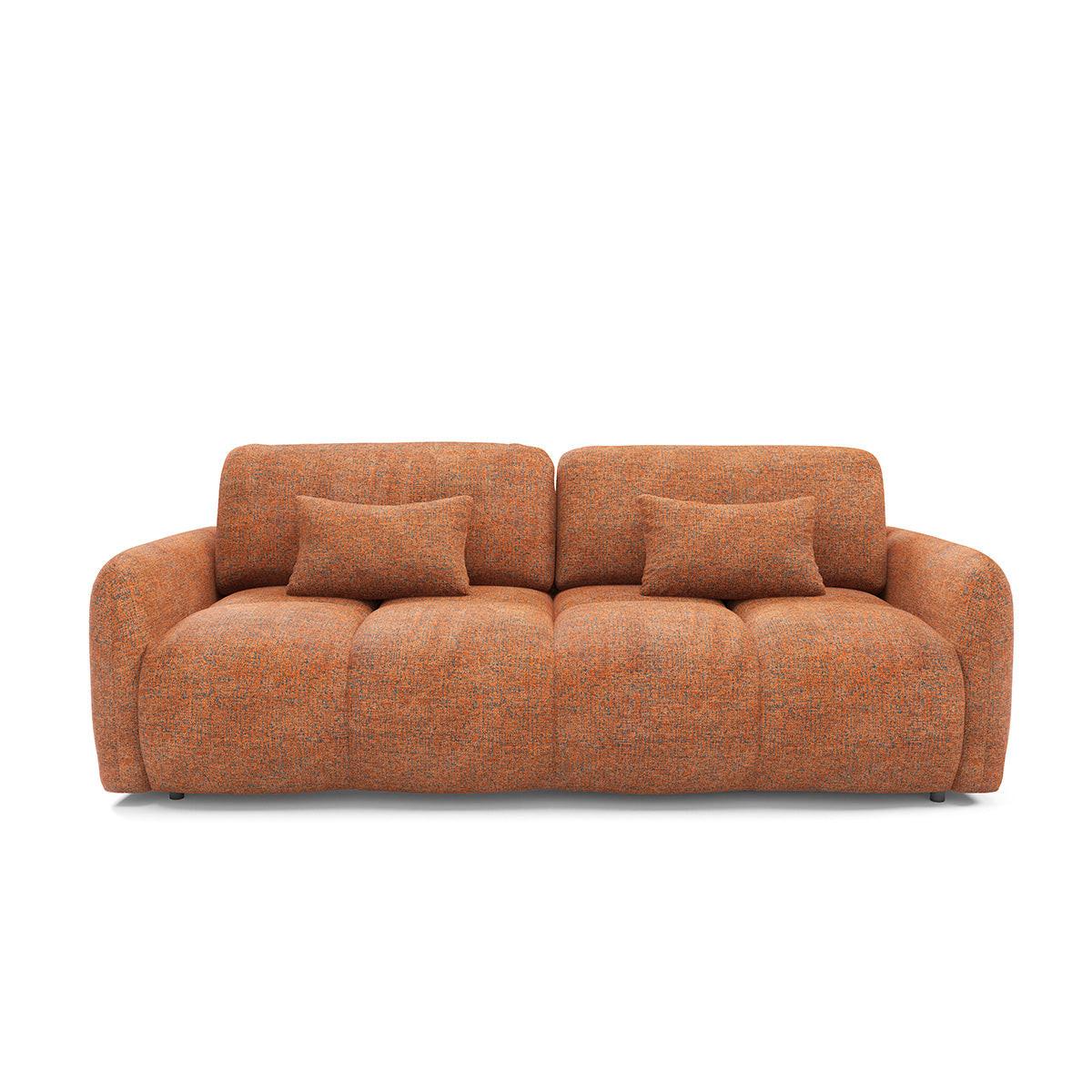 SOFA 3 Sitzplätze Orange - Orange, Holz (236/95/121cm) - Petits-meubles