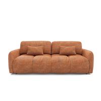 SOFA Vittoria 3 Sitzplätze Orange - Orange, Holz (236/95/121cm) - Petits-meubles