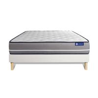BETT Actimemo pur Memory-Schaum 180 x 210 cm h3 - Kit Bettgestell Weiß - Beige/Weiß, Karton/Holz (180/210cm) - ACTISOM