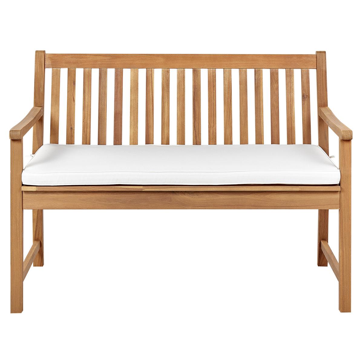 SITZBANKPOLSTER KISSEN Weiß Vivara - Weiß, Textil (112/5/54cm) - Beliani