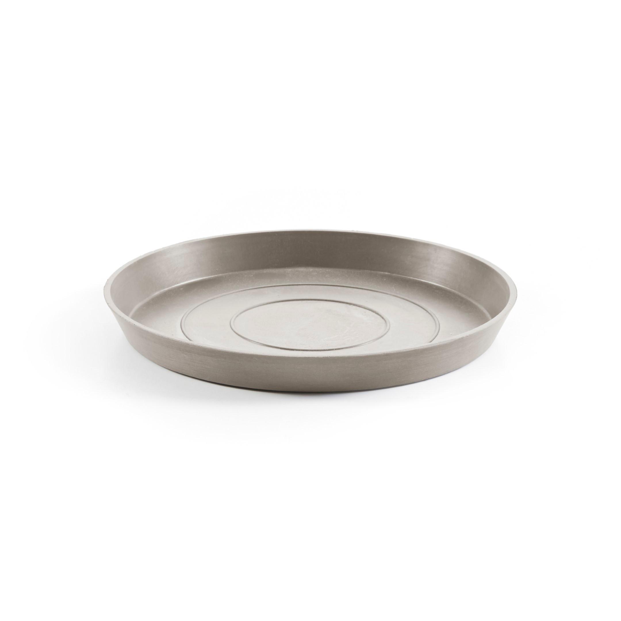 BLUMENTOPFUNTERSETZER rund 36,5/36,5/3,5 cm Taupe - Taupe, Kunststoff (36.5/3.5cm) - Ecopots
