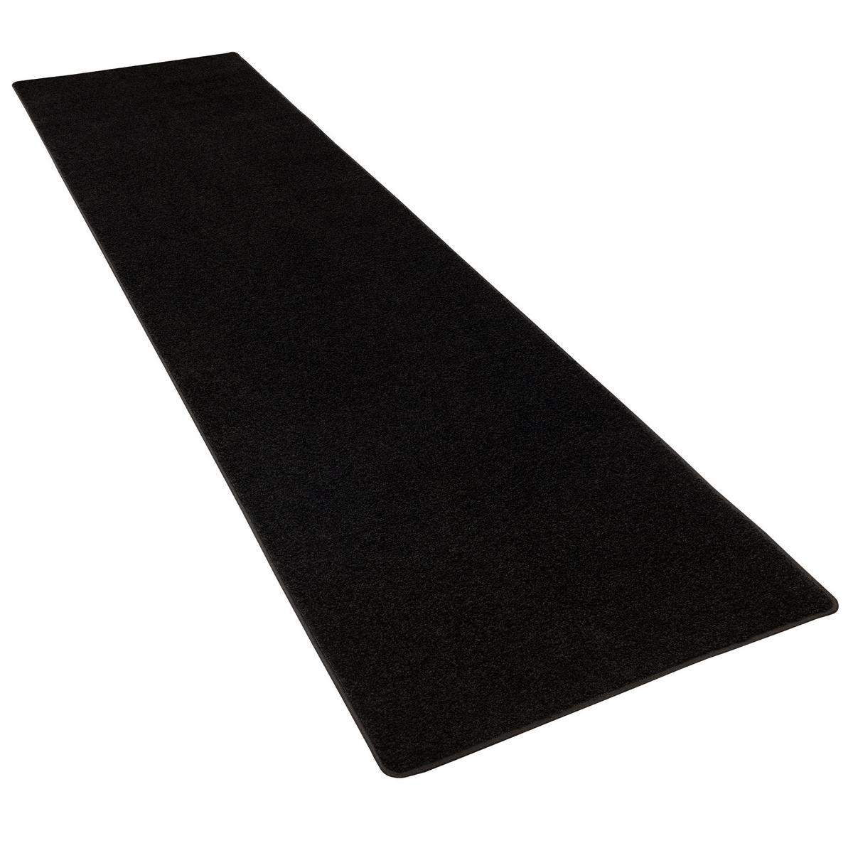 HOCHFLOR LANGFLOR TEPPICH LÄUFER COTTAGE - Schwarz, Textil (80/200cm) - Snapstyle