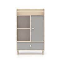 BÜCHERREGAL Alycia Beige - Grau - Holzeffekt - Grau, Holz (80/132/40cm) - Petits-meubles