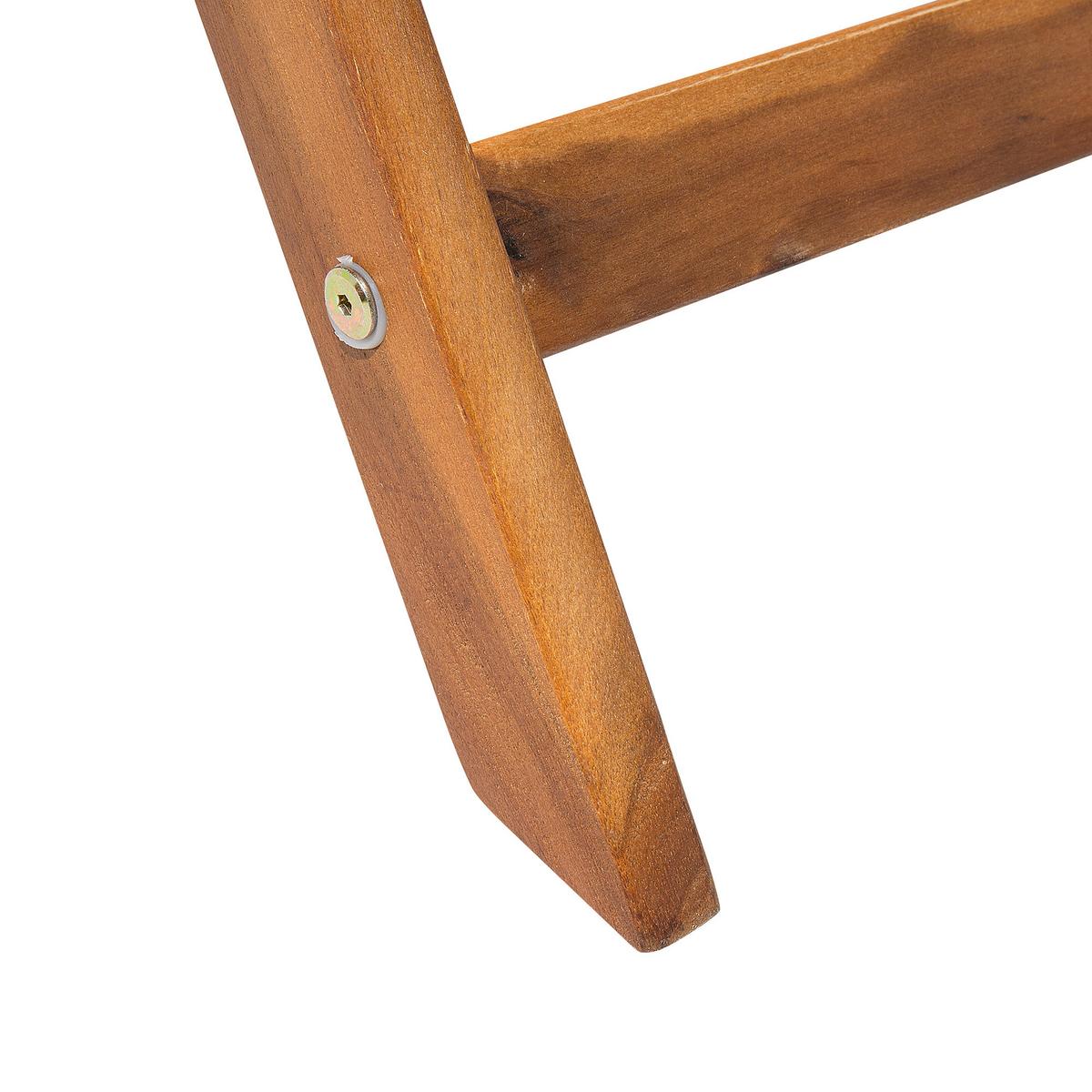 GARTENTISCH 140/75 cm Massivholz Dunkler Holzfarbton Cento - Dunkelbraun, Holz (75/140/74cm) - Beliani