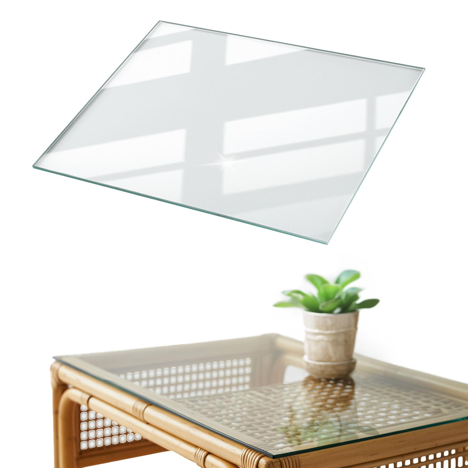 TISCHPLATTE 120x60 cm - Transparent, Glas (60/80/0.4cm) - Wallfluent