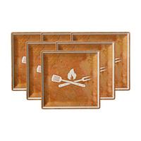 DESSERTTELLER Rusty braun 21 x 21 cm 6er Set - Braun, Keramik (21cm) - Ritzenhoff Breker