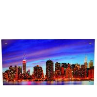 GLASBILD NEW YORK Multicolor - Multicolor, Glas (100/50cm) - MCW
