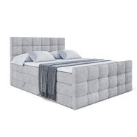 BOXSPRINGBETT APO-Z KING - 140 x 200 - H3/H4 - Hellgrau - Grau, Holzwerkstoff (140/200cm) - ALTDECOR