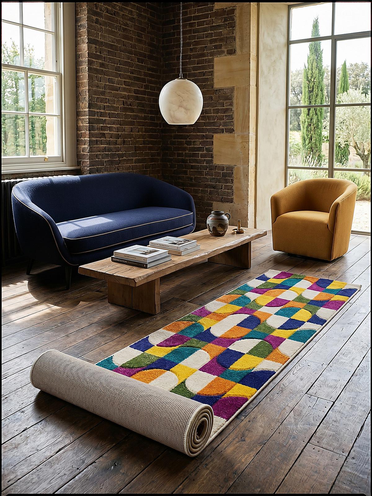 TEPPICH QUAGGY, geometrisch, Bunt, 66 x 230 cm - Multicolor, Textil (230/66cm) - KADIMA DESIGN