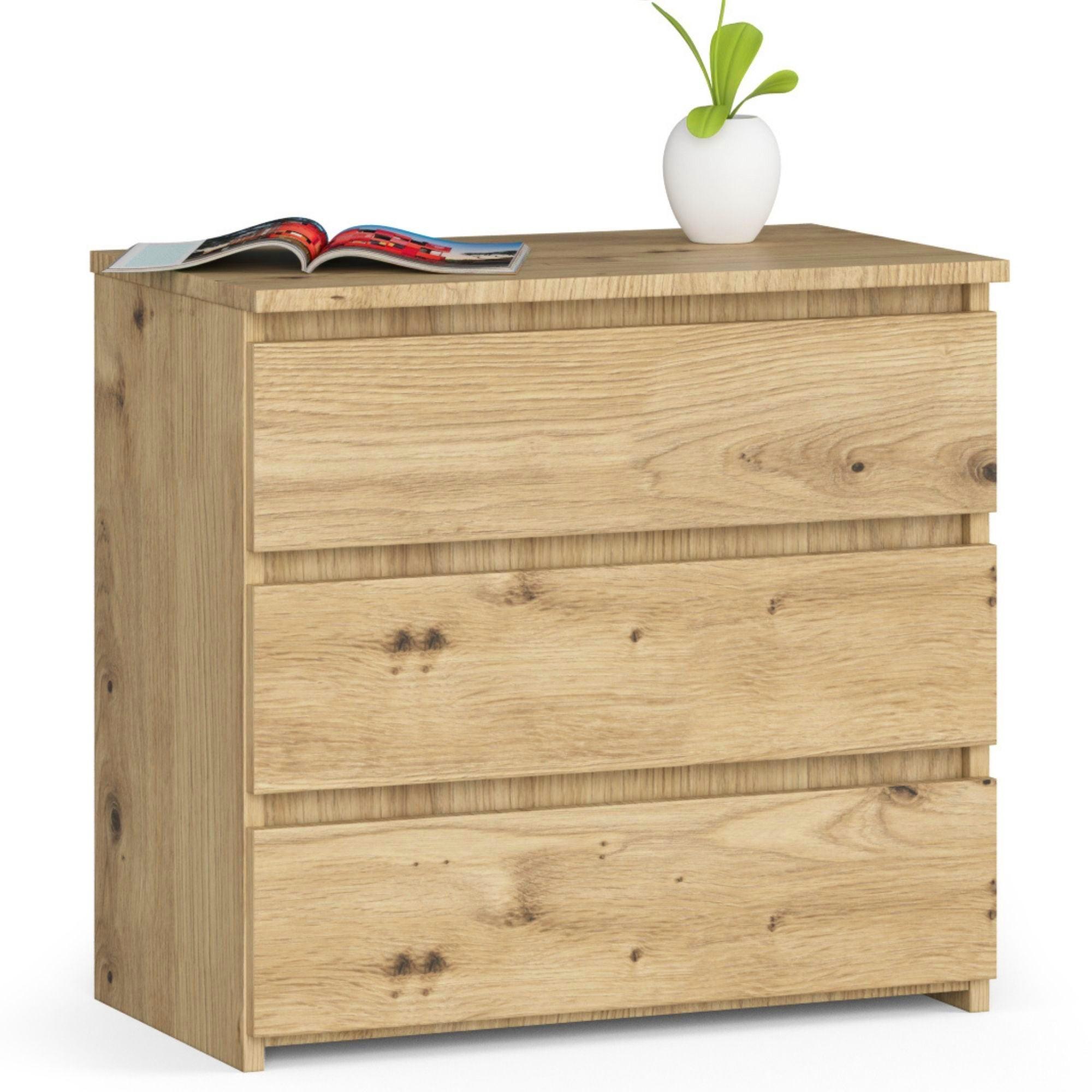 KOMMODE Eiche Artisan 57/60/35 - Eiche Artisan, Holzwerkstoff (60/57/35cm) - RAUMHIRSCH FURNITURE