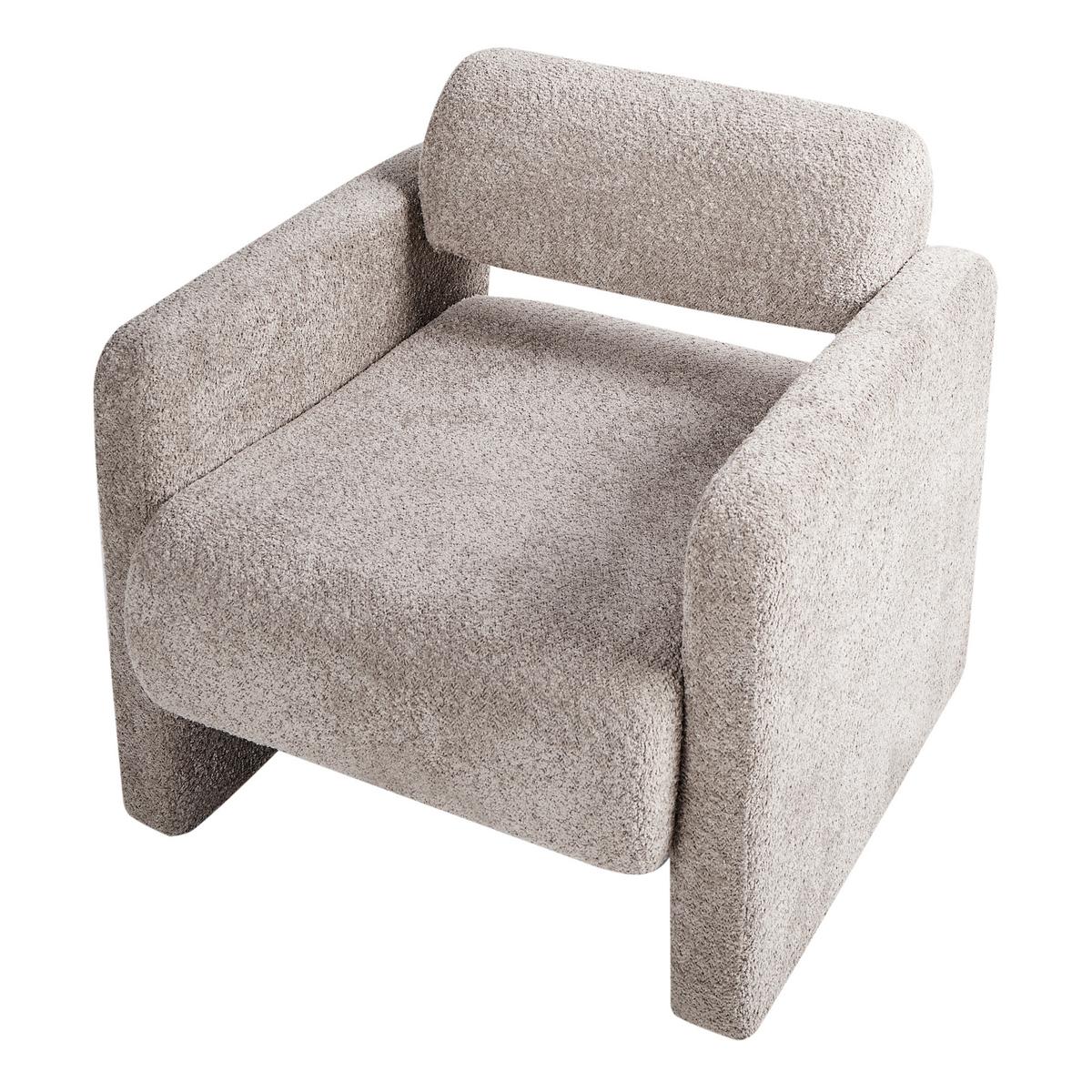 SESSEL Taupe Hallsberg - Taupe, Textil (80/76/80cm) - Beliani