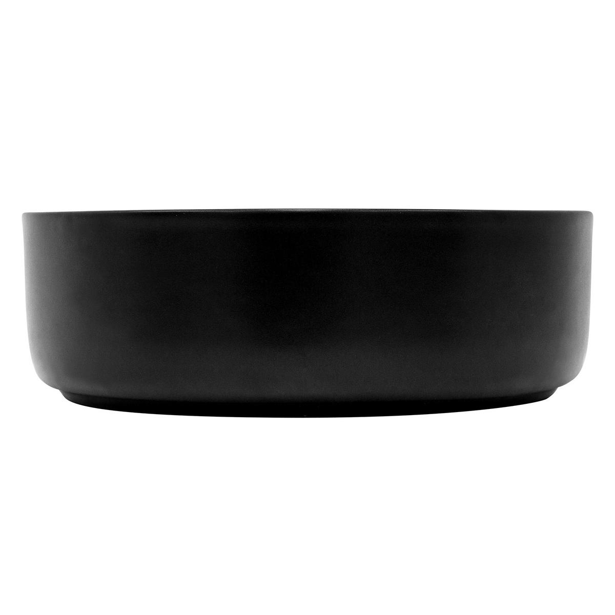 WASCHBECKEN - Schwarz, Keramik (36/12/36cm) - ML-DESIGN