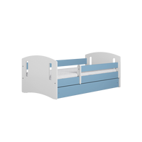 KINDERBETT CLASSIC II mit Schublade ohne Matratze Blau 90/65/144 - Blau, Holzwerkstoff (80/140cm) - RAUMHIRSCH FURNITURE