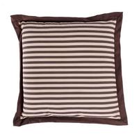 SITZKISSEN braun-beige gestreift, 40/40/5 cm - Braun, Textil (40/40/5cm) - Homescapes