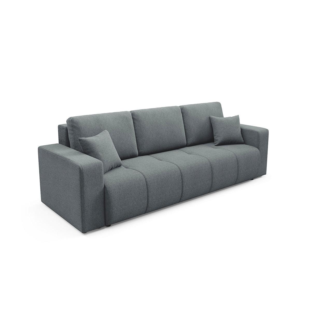 SOFA Vasco 3 Sitzplätze Grau - Grau, Holz (244/86/92cm) - Petits-meubles