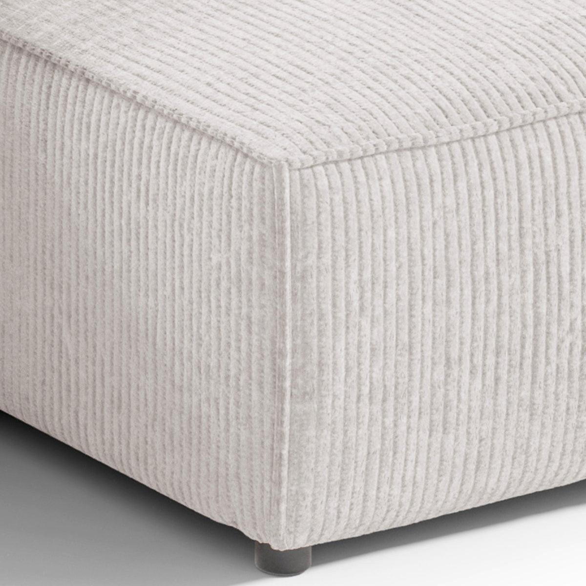ECKSOFA Isaac 3 Sitzplätze Weiß - Weiß, Holz (257/148cm) - Petits-meubles