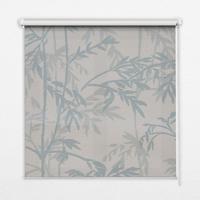 INNENROLLO - Fensterrollo - Rollo - 150x140 cm - Blätter - Grau, Kunststoff (150/140/0.5cm) - TULUP