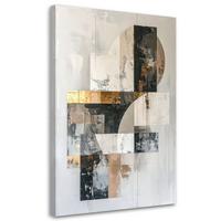 LEINWANDBILD Abstraktion 70x100cm - Grau, Textil (70/100cm) - Feeby