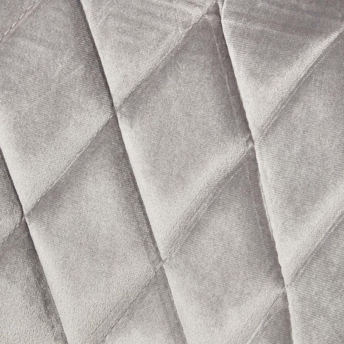 BARSTUHL Henley, Samt mit Rückenlehne, drehbar & höhenverstellbar - Grau, Textil (48/105/46cm) - Homescapes