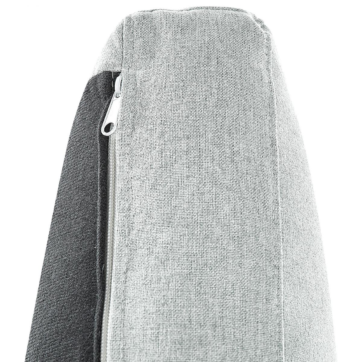 SESSEL Polsterbezug Grau Vietas - Grau, Textil/Metall (85/88/67cm) - Beliani