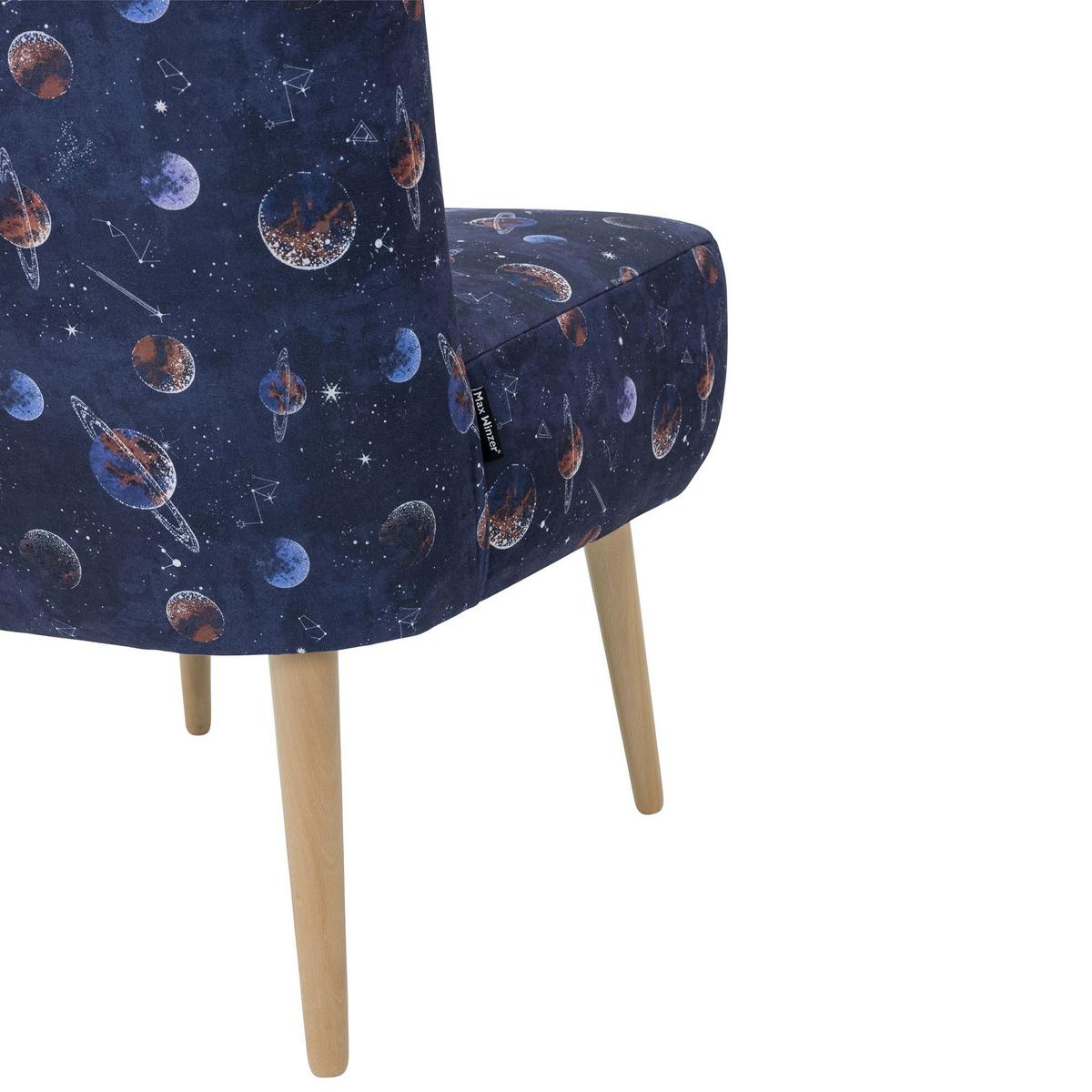 POLSTERSESSEL Kamle Flachgewebe blau - Blau, Kunststoff (58/78/68cm) - 58aufmkessel