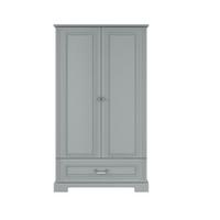 KINDERKLEIDERSCHRANK Ines, 2-türig – ideal für das Kinderzimmer Grau - Grau, Holzwerkstoff (102/193/51cm) - RAUMHIRSCH FURNITURE