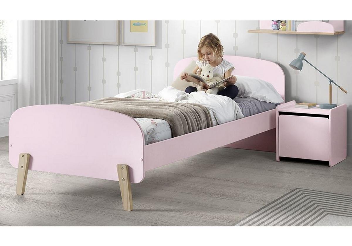 KINDERZIMMER Set Karilynn 1 Massivholz+MDF rosa - Rosa, Holz (110/73/210cm) - 58aufmkessel