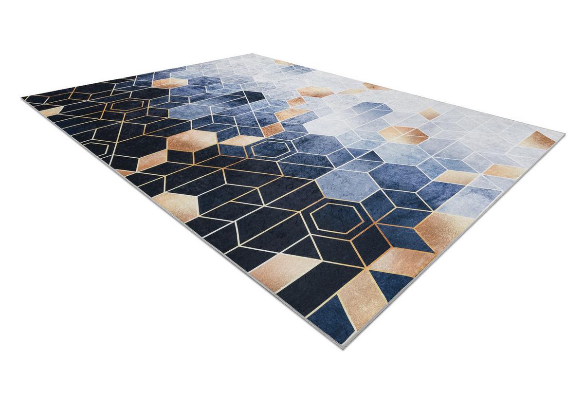 TEPPICH Andre 80/150 cm - Blau, Textil (80/150cm) - rugsX