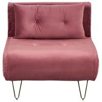SCHLAFSOFA Samtstoff Rosa Vestfold - Pink, Textil (85/81/78cm) - Beliani