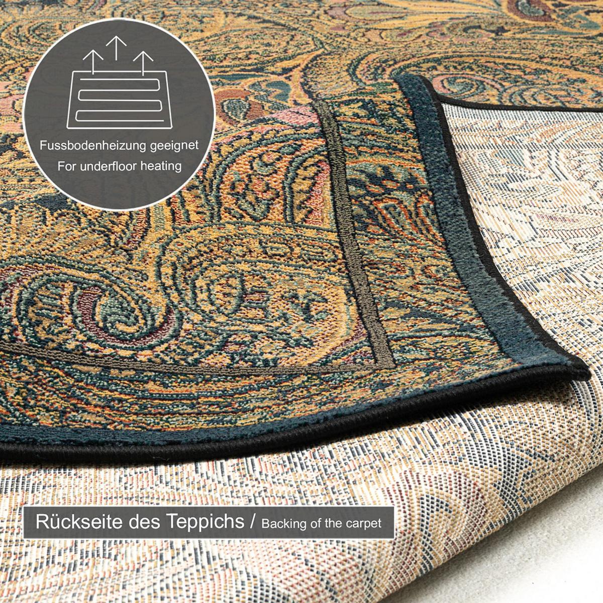 WEBTEPPICH Gabiro 739 240x340 cm - Goldfarben, Textil (240/340cm) - THEKO