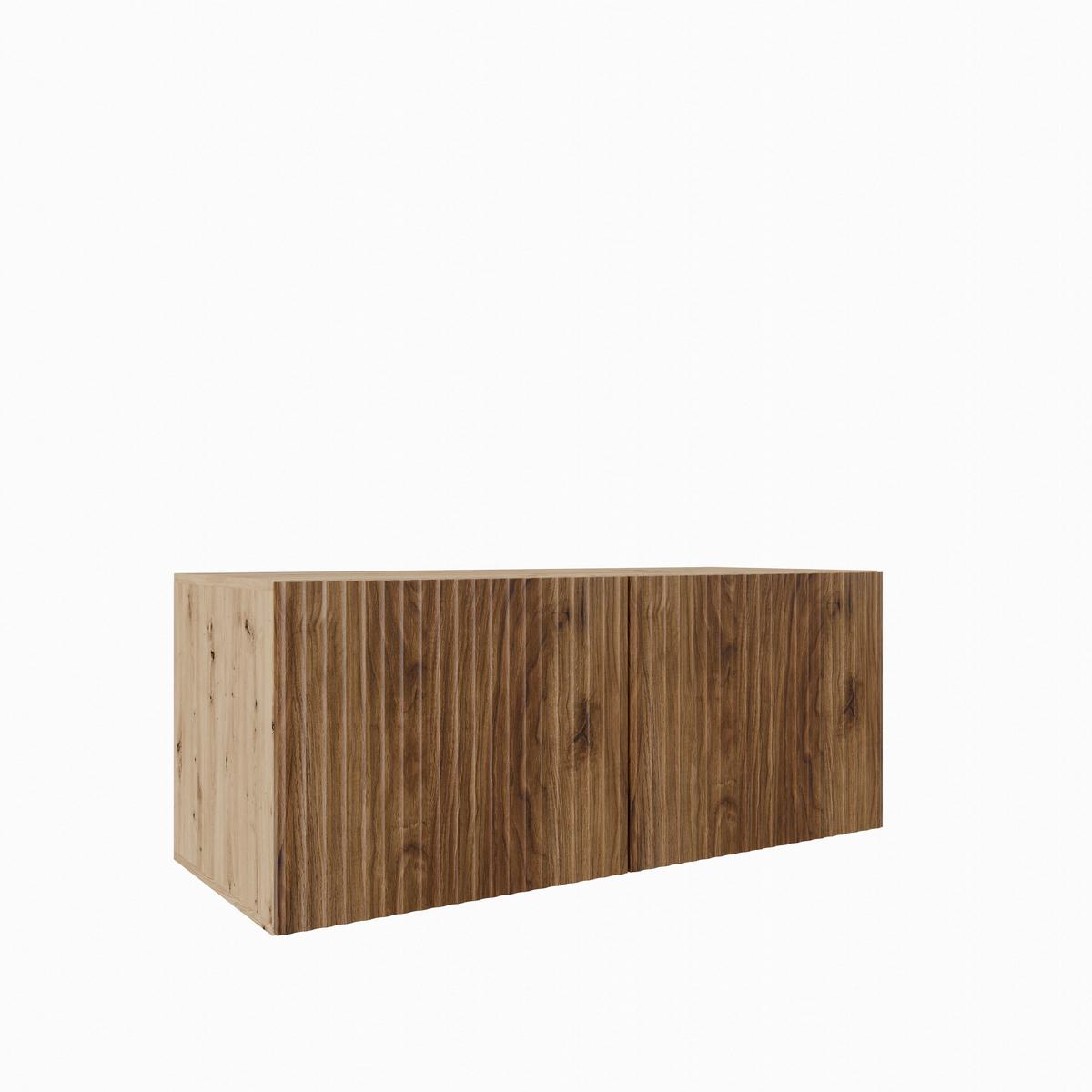 LOWBOARD VAREN 100/41/40 cm, Hängender TV-Schrank Eiche Artisan / Eichefarben - Eichefarben/Braun, Holzwerkstoff (100/41/40cm) - MASSENO
