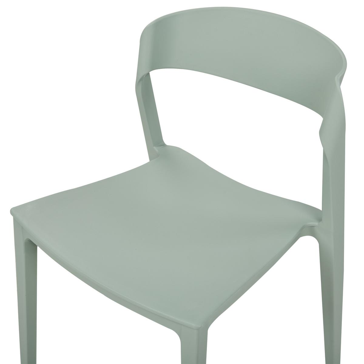 ESSZIMMERSTUHL 2er-Set Kunststoff Grün Somers - Grün, Kunststoff (48/77/51cm) - Beliani