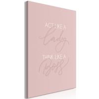 KUNSTDRUCK Rosa 60/90 cm - Pink/Weiß, Textil (60/90cm) - KUNSTLOFT