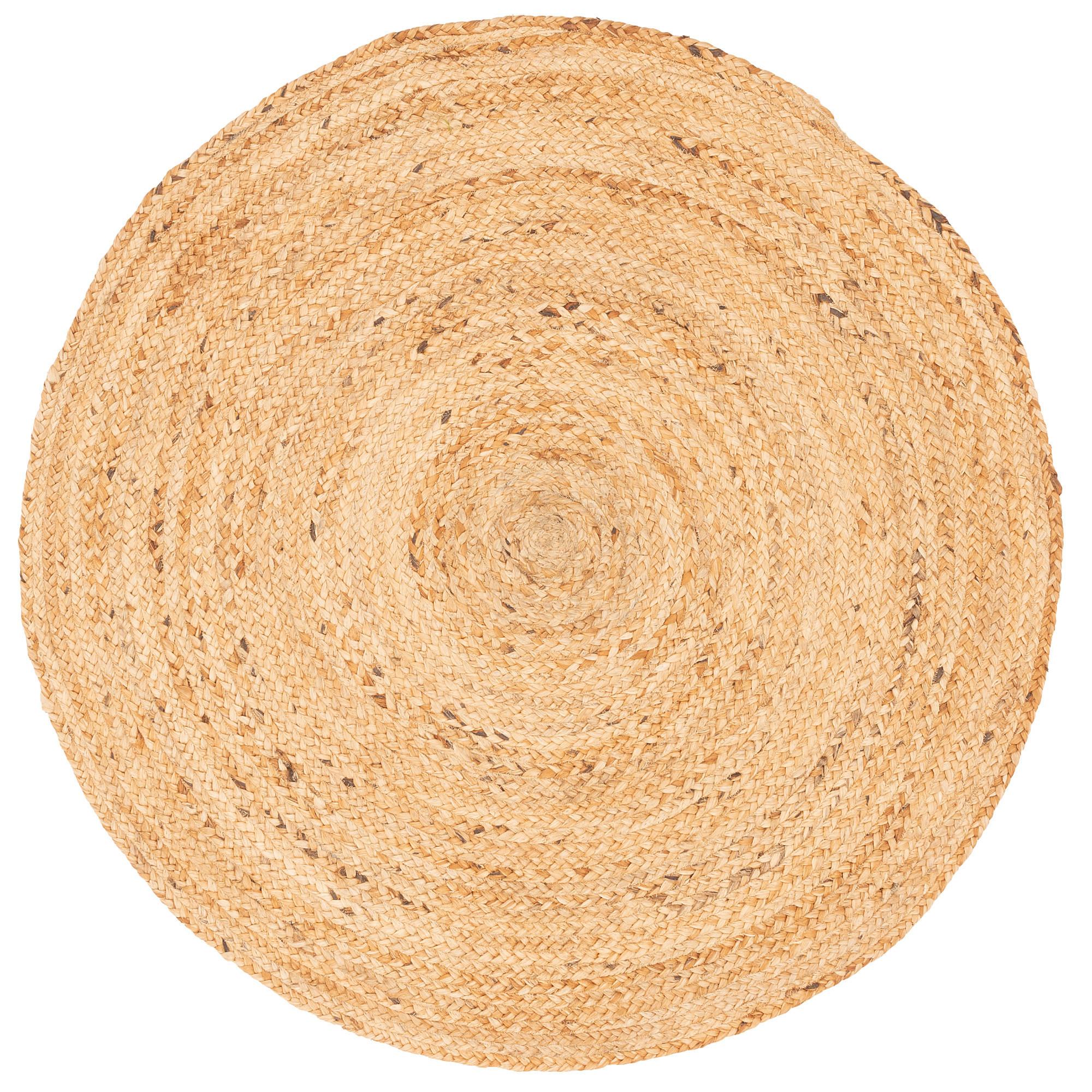 NATURFASER HANDGEFERTIGT JUTE TEPPICH NELE RUND - Beige, Textil (80/80cm) - Pergamon