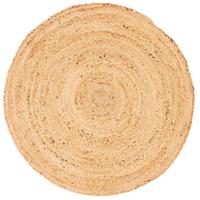 NATURFASER HANDGEFERTIGT JUTE TEPPICH NELE RUND - Beige, Textil (80/80cm) - Pergamon