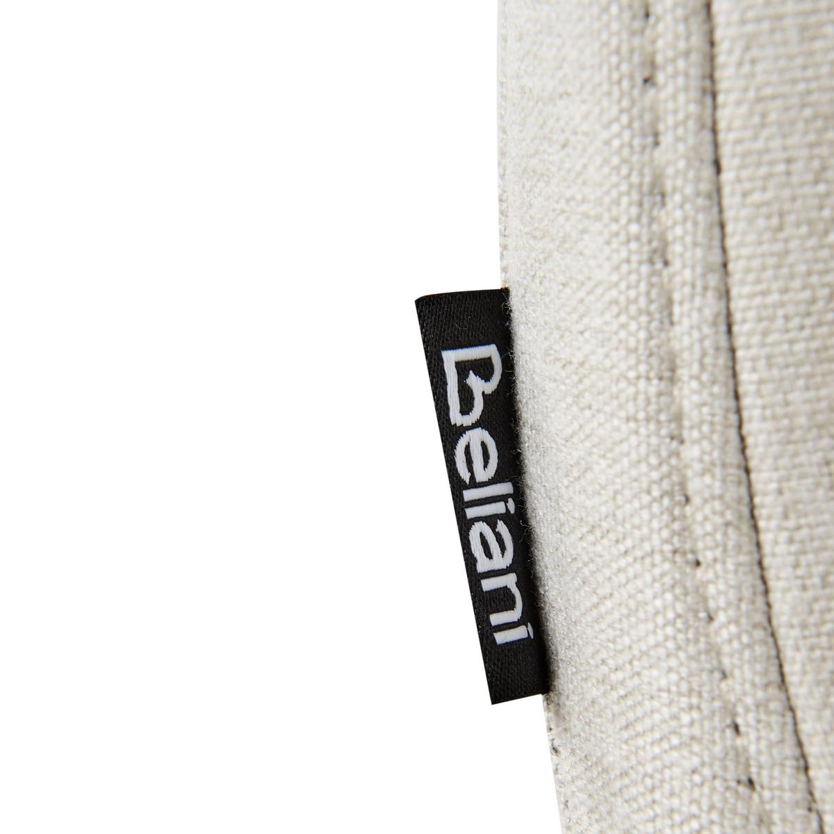ESSZIMMERSTUHL 2er-Set Stoff Cremeweiß Calgary - Weiß, Textil (48/86/56cm) - Beliani