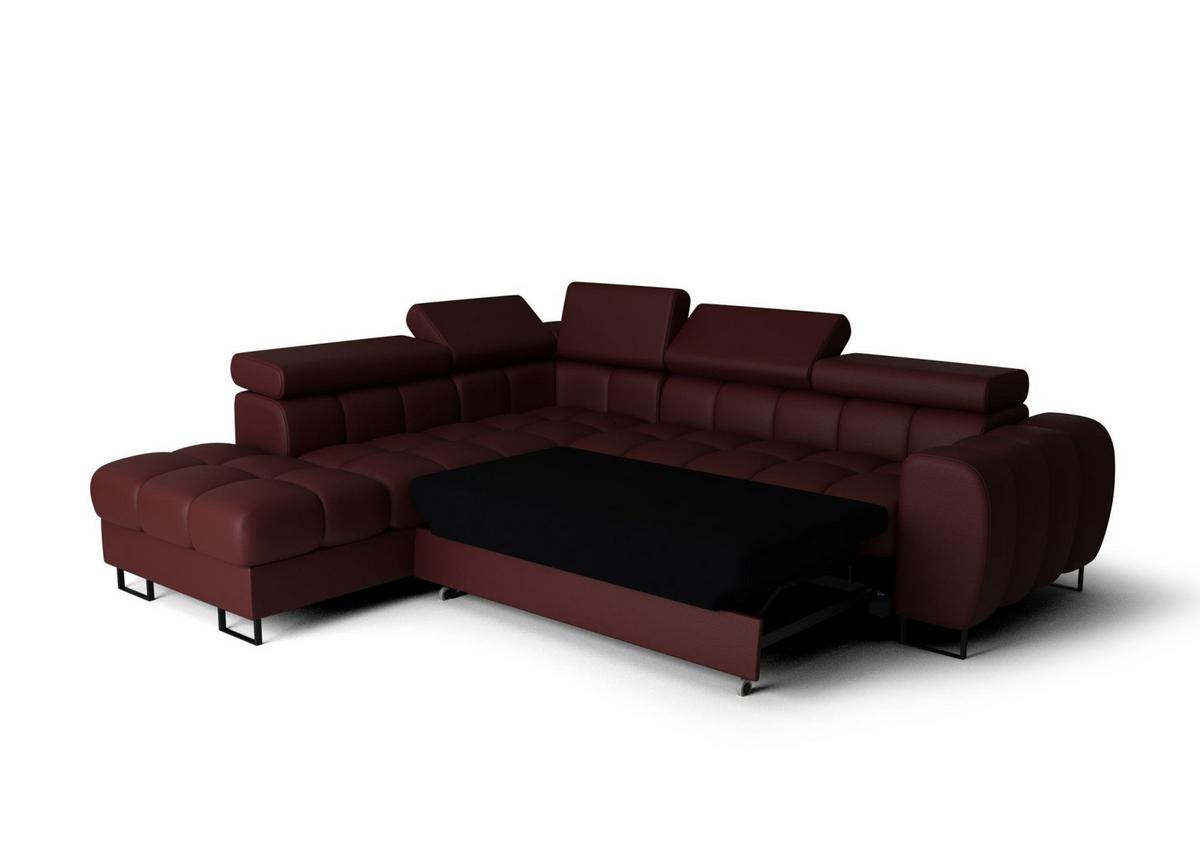 ECKSOFA Bastien Max Mit Schlaffunktion - Grau, Holzwerkstoff/Textil (225/260cm) - Fun Möbel