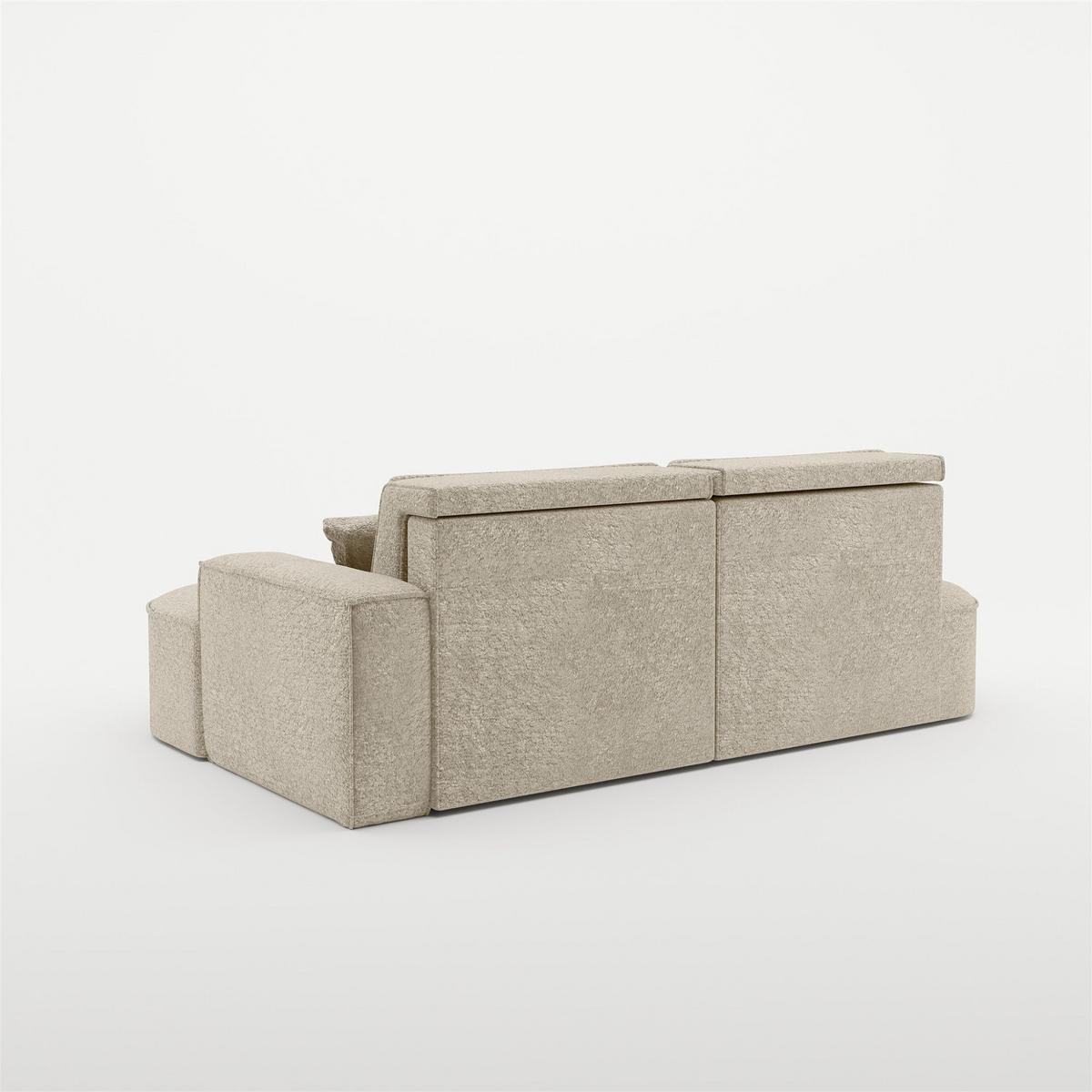 ECKSOFA Venedig Mit Schlaffunktion - Beige, Holzwerkstoff/Textil (278/179cm) - Fun Möbel