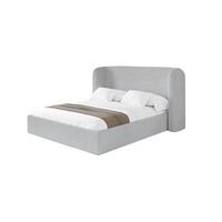 POLSTERBETT mit Bettkasten und Lattenrost, Bett mit Matratze H3/H4 - ESTI 180x200 Grau - Alufarben, Holzwerkstoff/Textil (180/200cm) - ALTDECOR
