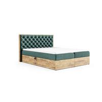 BOXBETT Diona Faro - Grün, Holzwerkstoff/Textil (160/200cm) - Fun Möbel