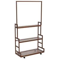 STANDGARDEROBE Braun - Braun, Holz (93/175/38cm) - MCW
