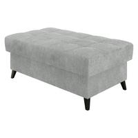 POLSTERHOCKER Nord - Graphitfarben/Schwarz, Holz/Textil (106/44/67cm) - MIRJAN24